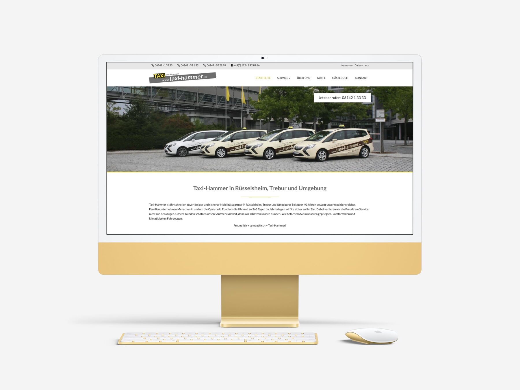 Website Relaunch für Taxi Hammer