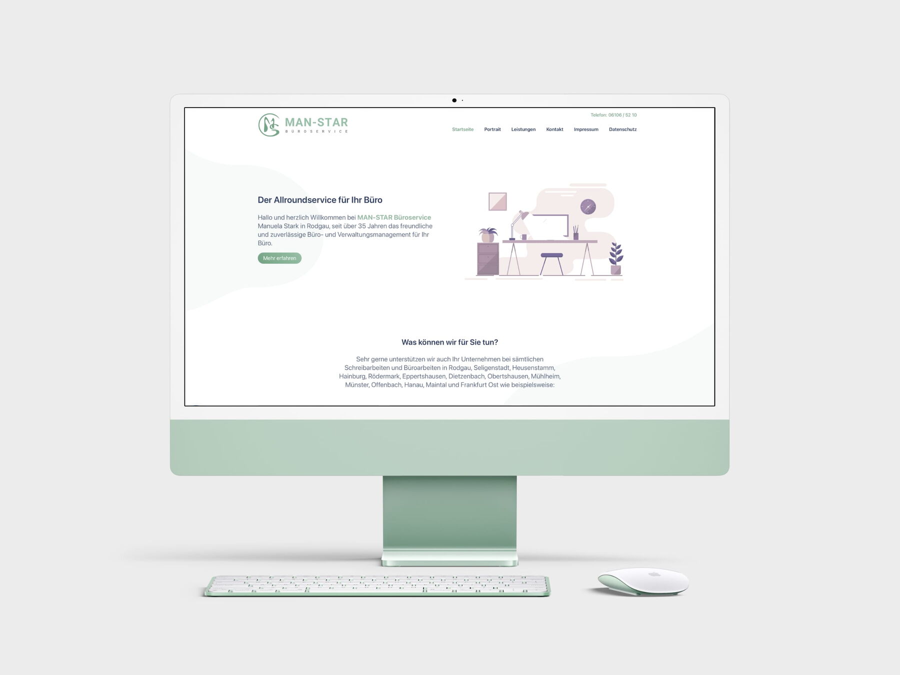 Website-Erstellung für MAN-STAR Büroservice